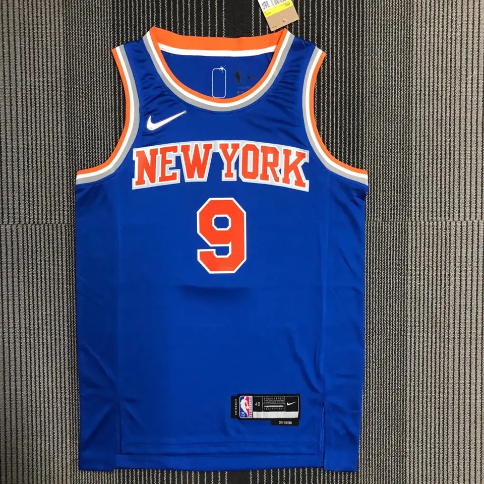 75 aniversario Knicks azul número 9 Barrett