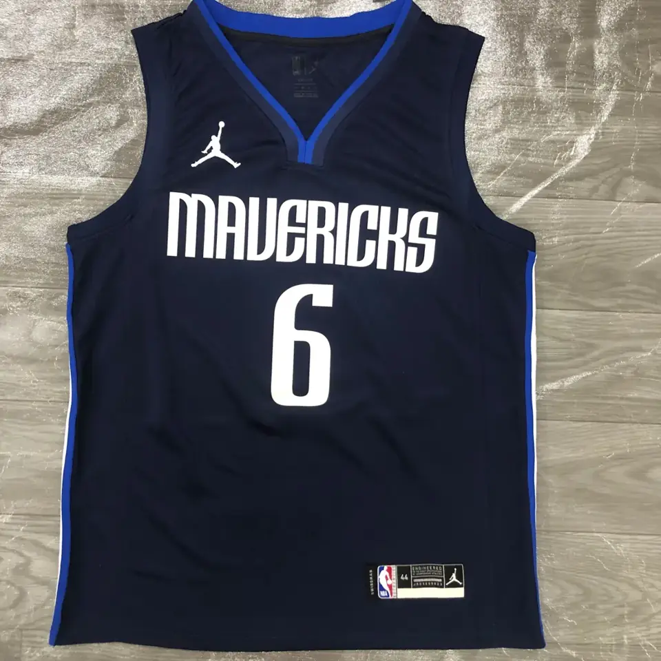 Temporada 21 Dallas Mavericks edición limitada temática Jordan número 6 Kristaps Porzingis