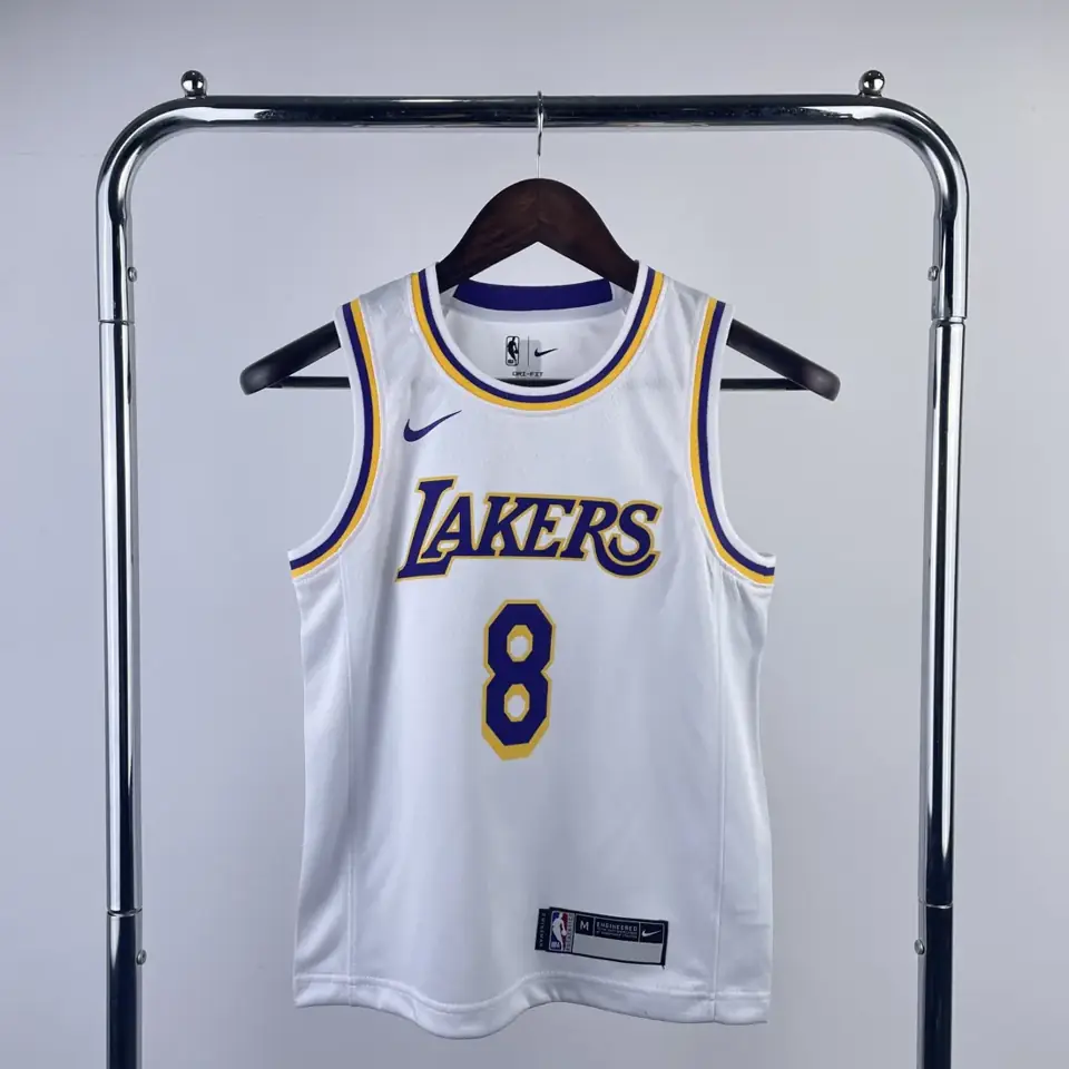 Juvenil/niños: Lakers blanco número 8 Kobe