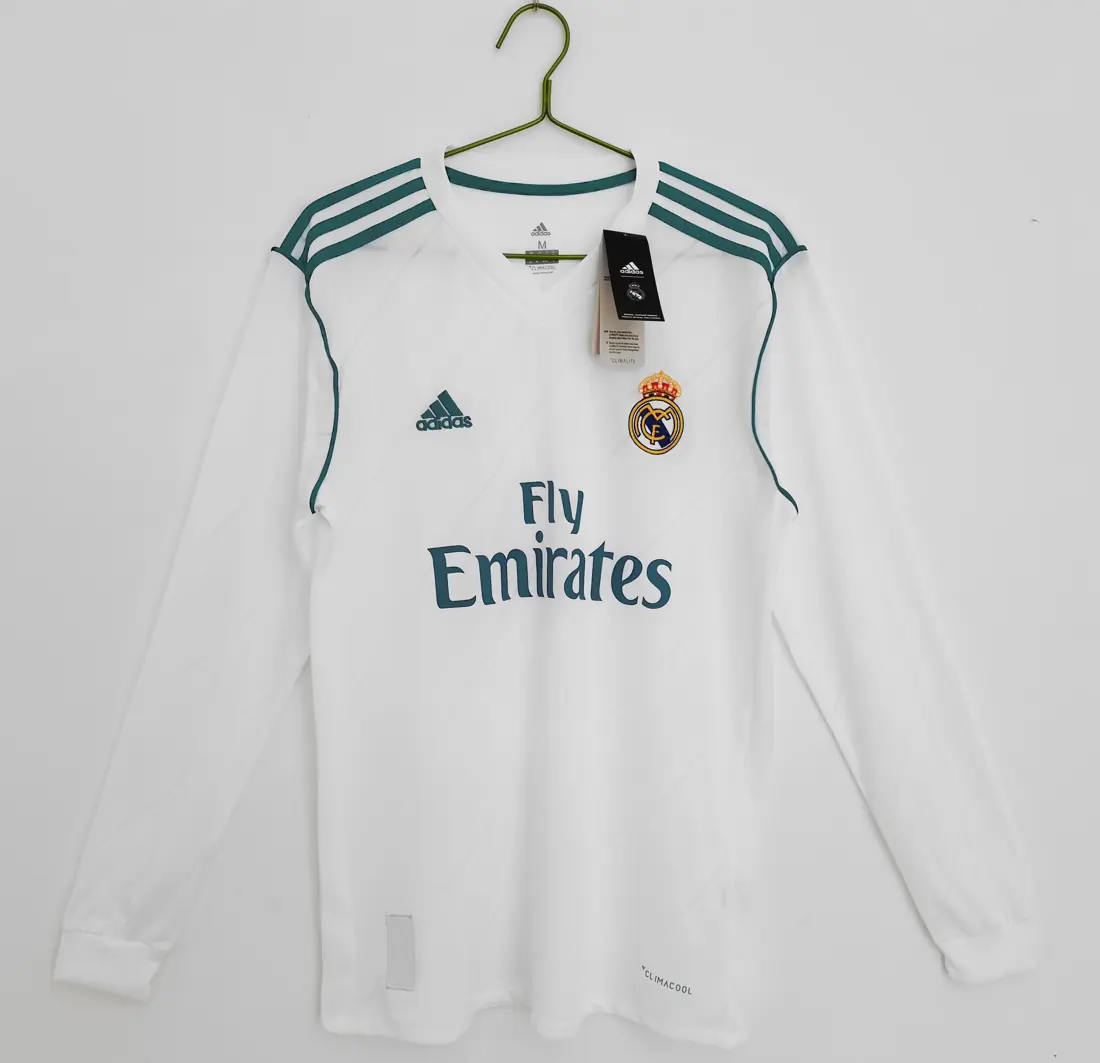 Manga larga: temporada 2017/18 Real Madrid camiseta de la primera equipación 3B