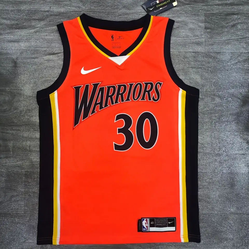 Golden State Warriors camiseta novato naranja n.º 30 Stephen Curry