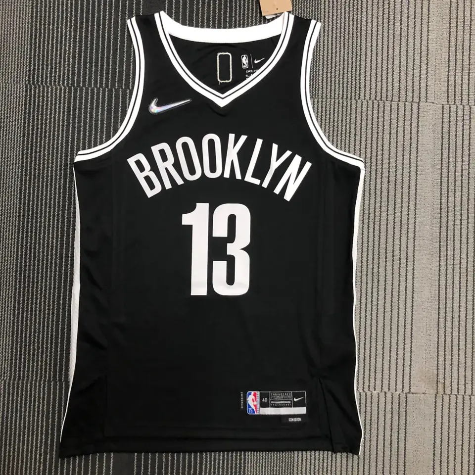 75 aniversario Los Nets negro número 13 Harden