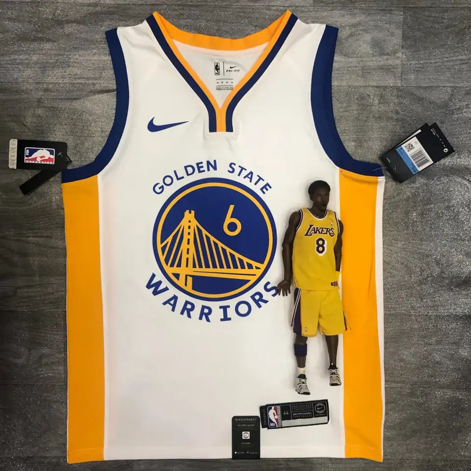 Temporada 20 Warriors cuello en V blanco nº 6 Nick Young