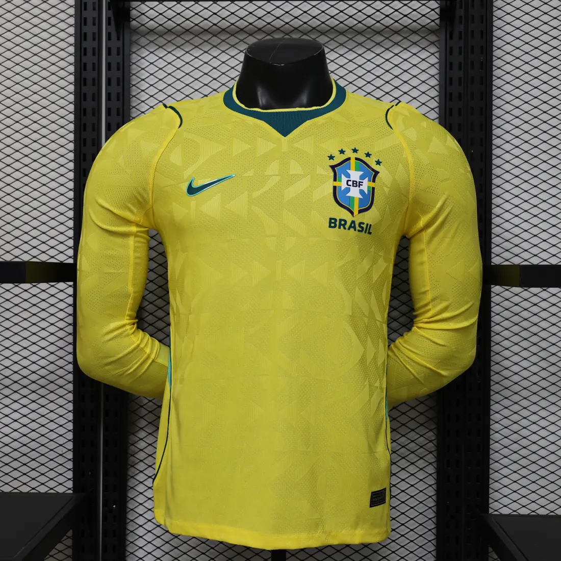 26. S-3XL modelo termosellado Brasil local manga larga