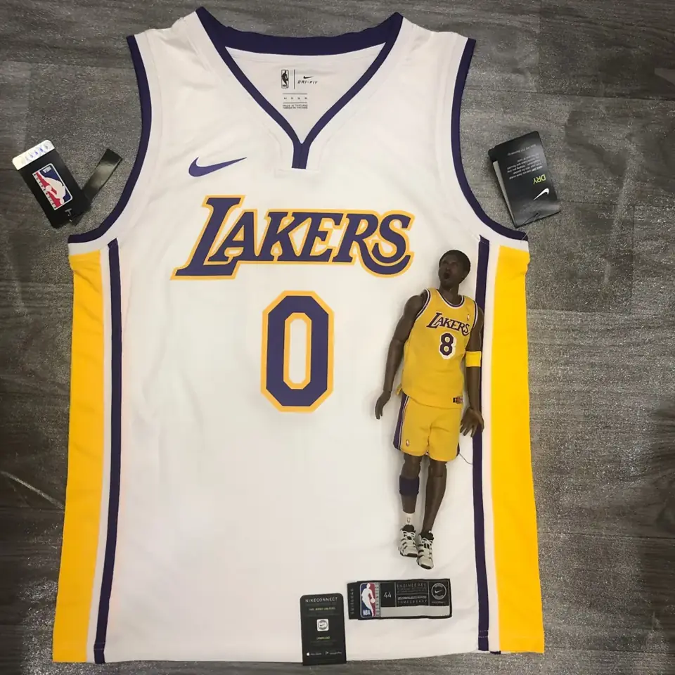 Los Angeles Lakers blanco cuello en V nº 0 Nick Young