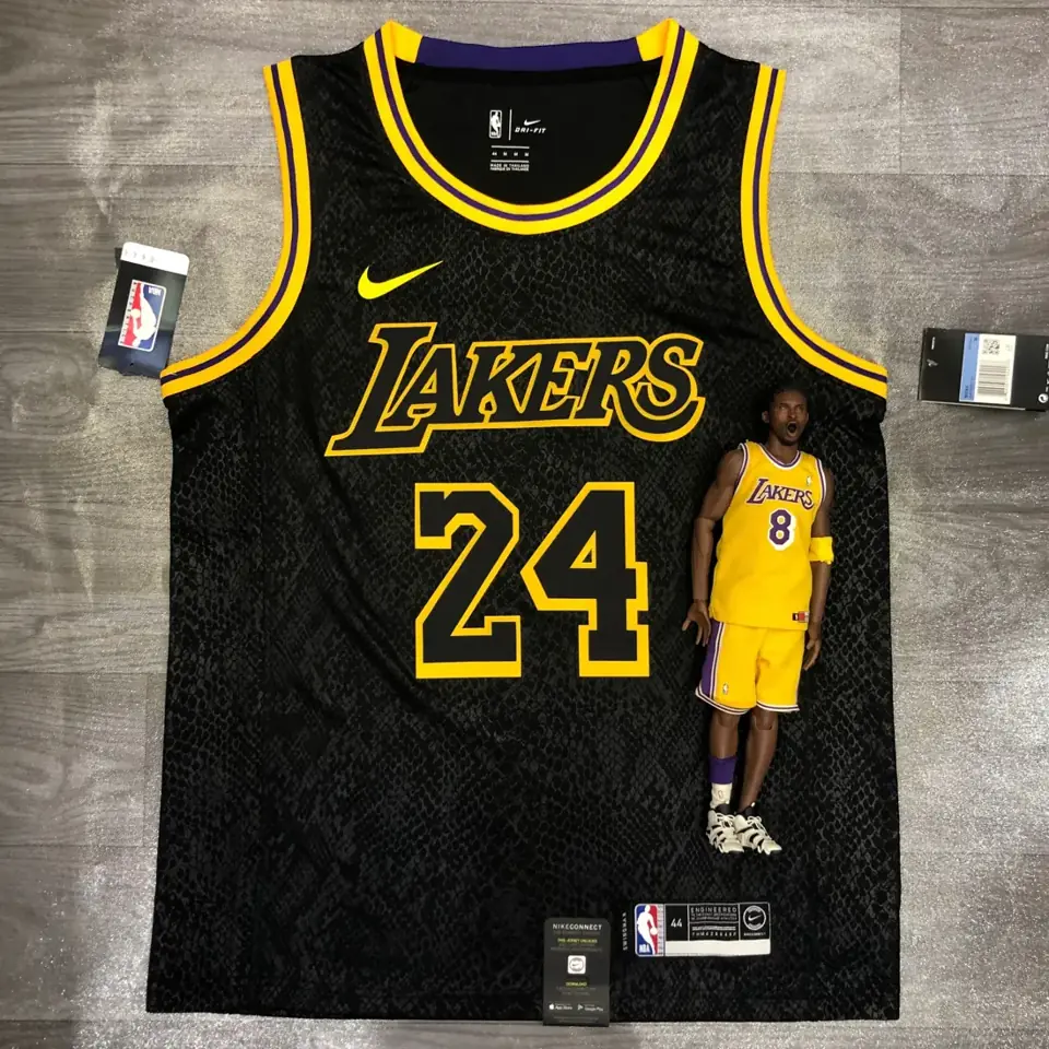 Los Angeles Lakers estampado de serpiente nº 24 Kobe
