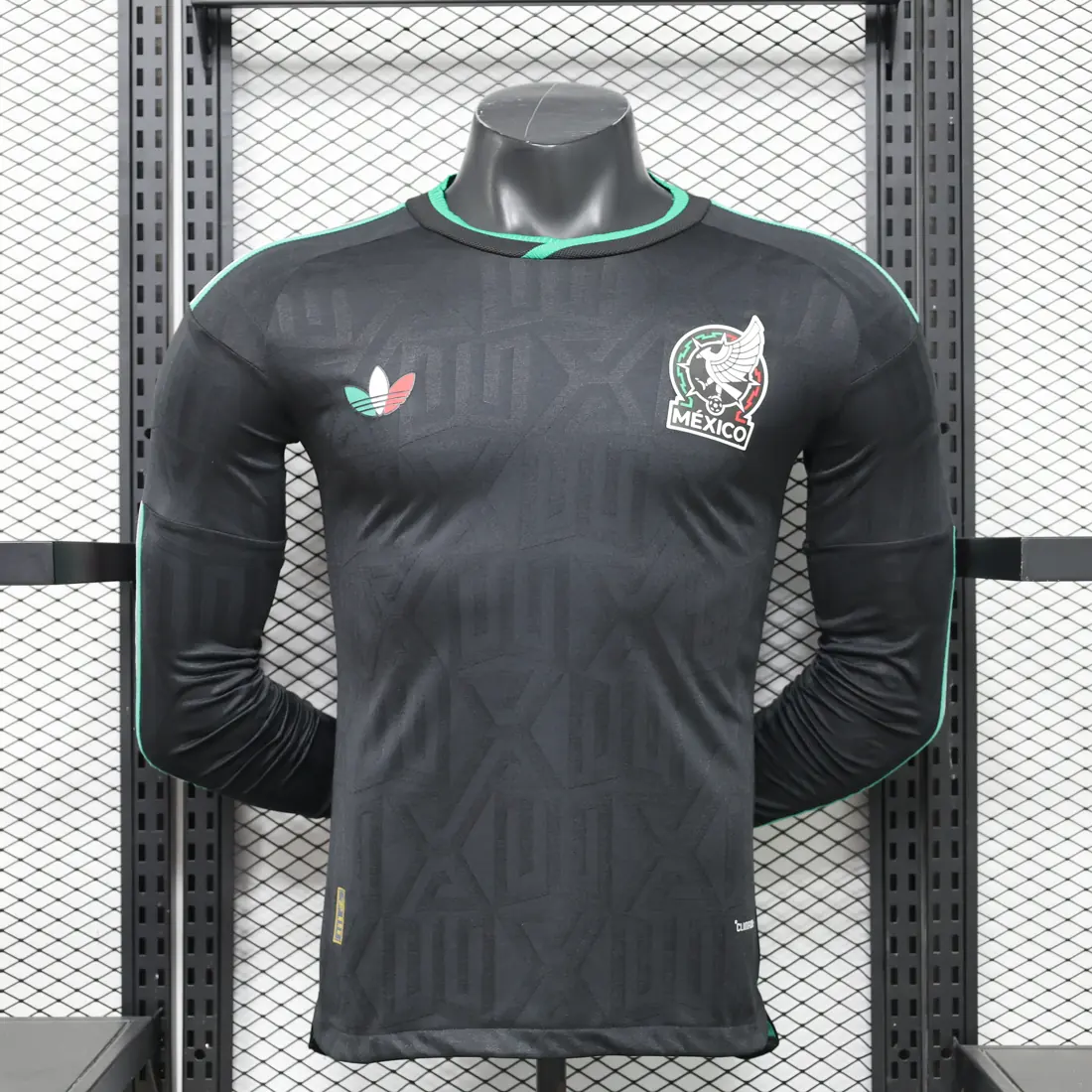 Versión jugador 26.27 México segunda equipación visitante, manga larga S-3XL
