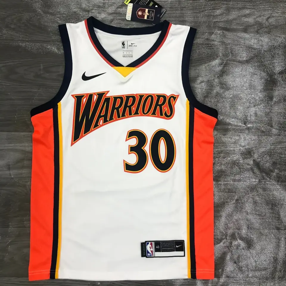 Warriors novato blanco número 30 Curry
