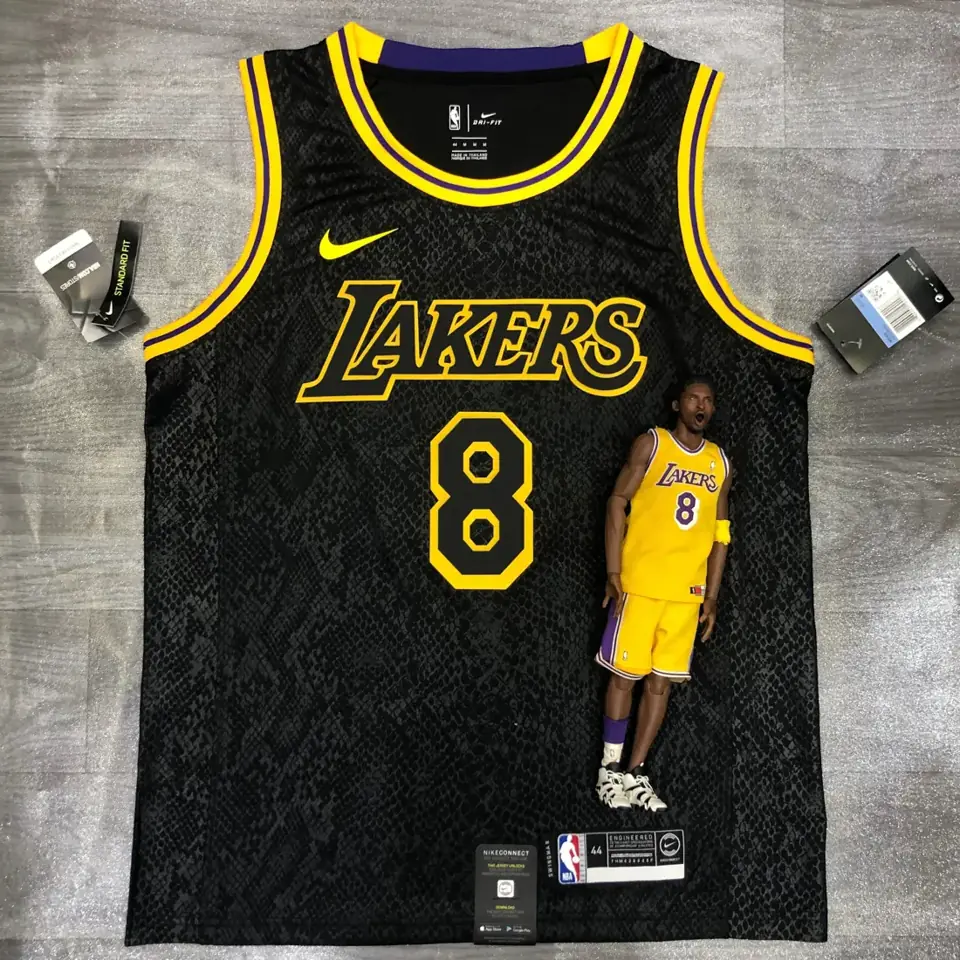Los Angeles Lakers estampado de serpiente nº 8 Kobe