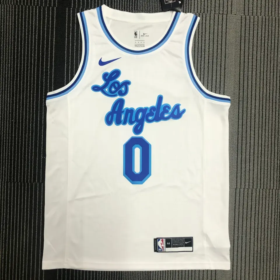 Lakers Noche Latina (alto relieve) blanco nº 0 Westbrook