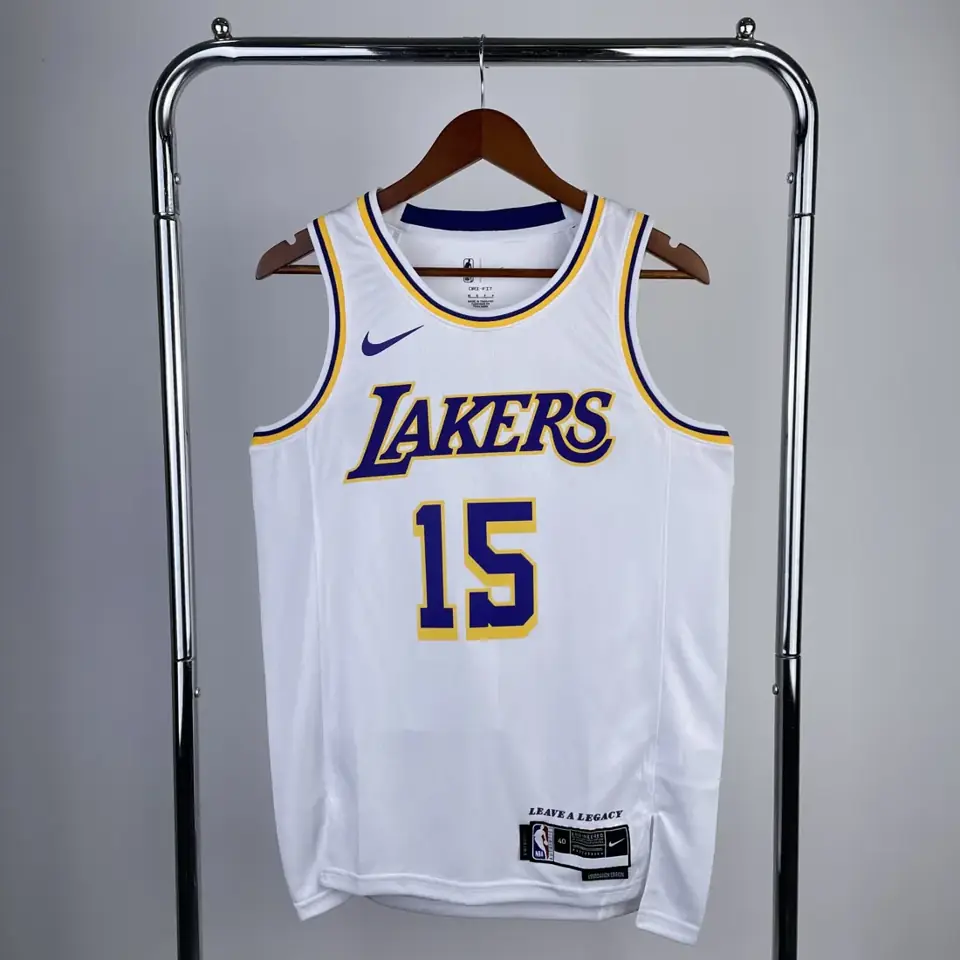 Temporada 23 Lakers cuello redondo blanco nº 15 Reaves