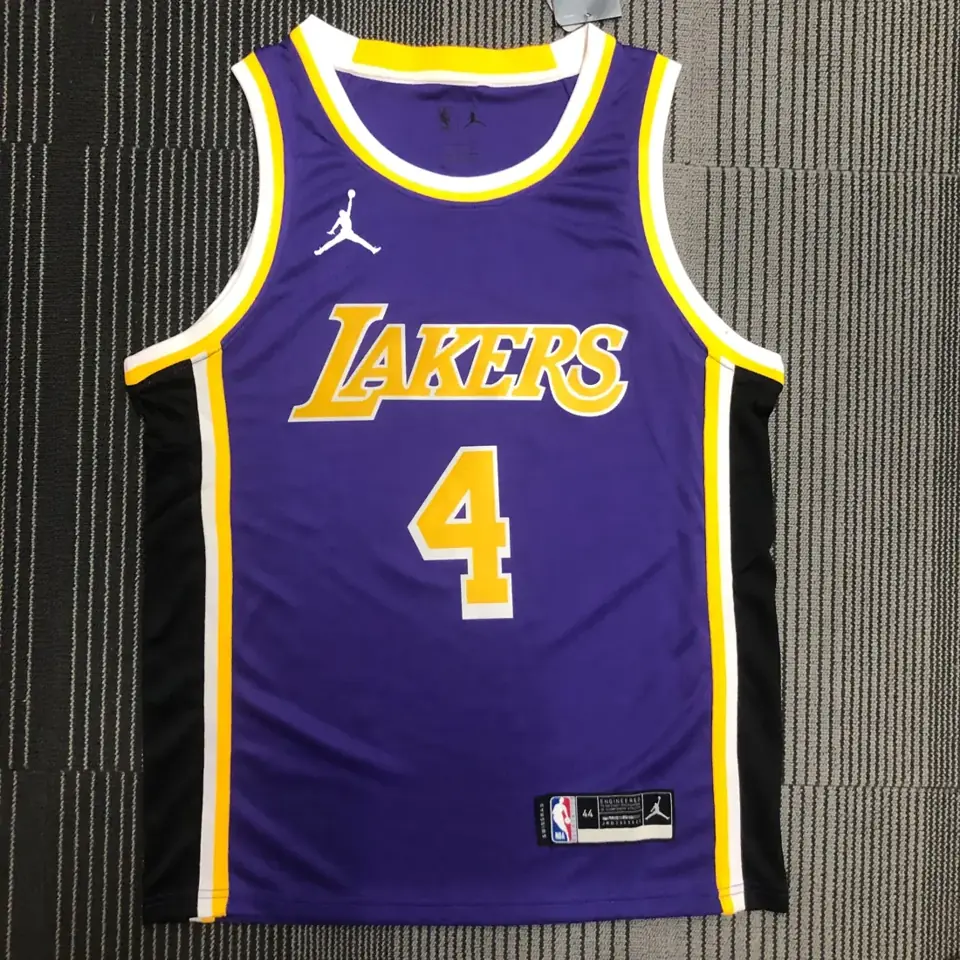 Lakers cuello redondo morado (estilo Jordan) nº 4 Rondo