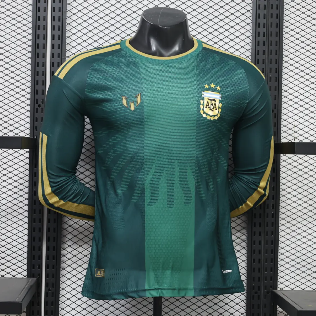 Camiseta de manga larga verde Argentina 26-27, tallas S-4XL