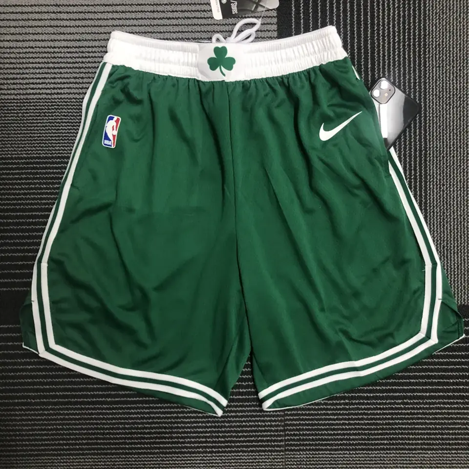Celtics shorts de juego verdes