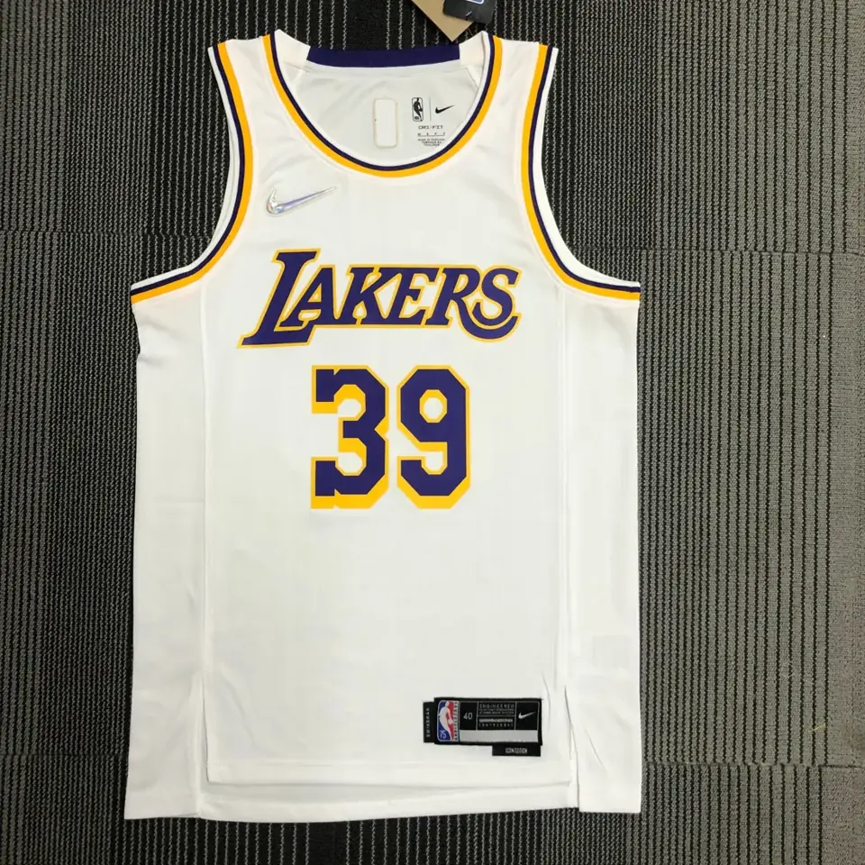 75 aniversario Lakers blanco número 39 Howard