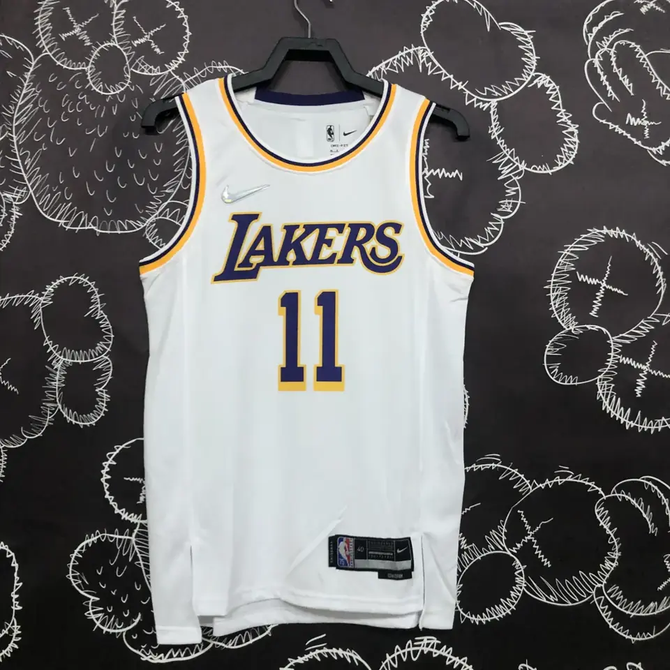 75º aniversario Lakers blanco número 11 Irving
