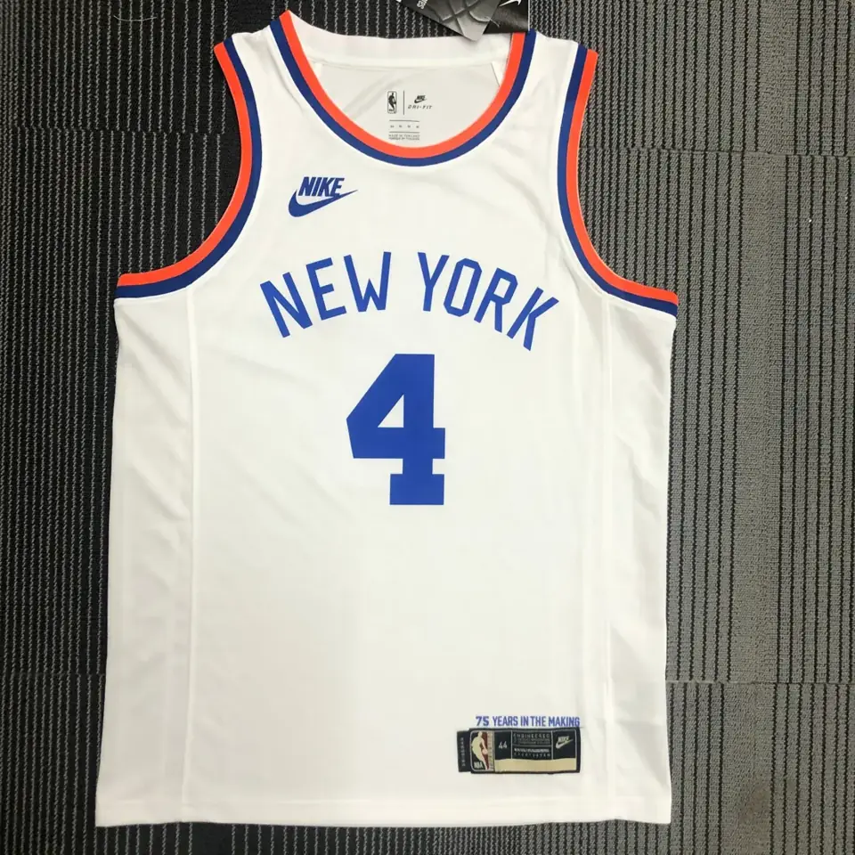 Camiseta retro 75.º aniversario de los Knicks n.º 4 Rose