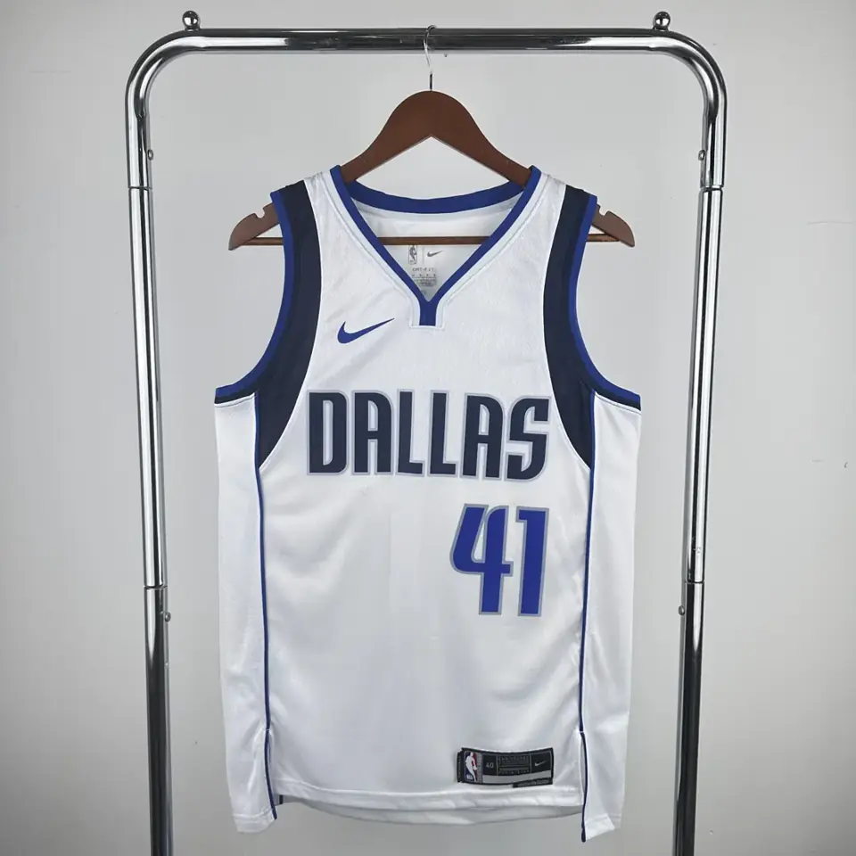 Mavericks blanco n.º 41 Nowitzki