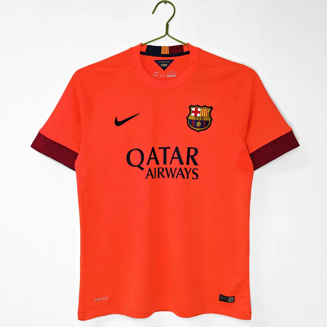 Temporada 2014/15 Barcelona visitante naranja rojizo 8A