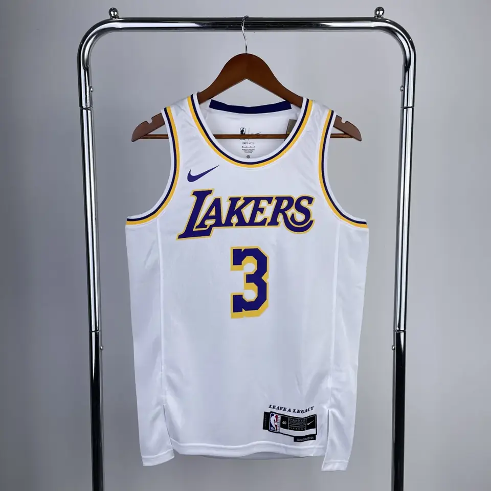 Temporada 23 Los Angeles Lakers cuello redondo blanco n.º 3 Davis