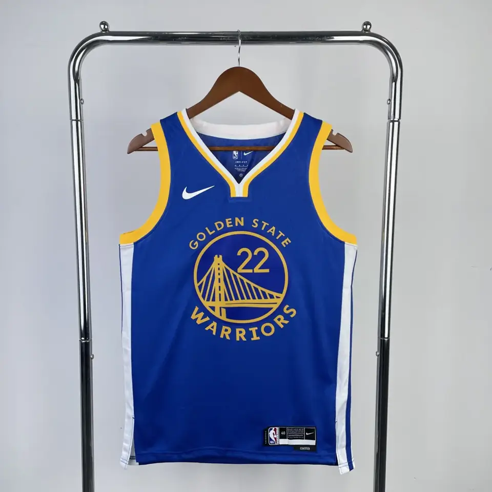 Temporada 23 Golden State Warriors visitante azul número 22 Wiggins