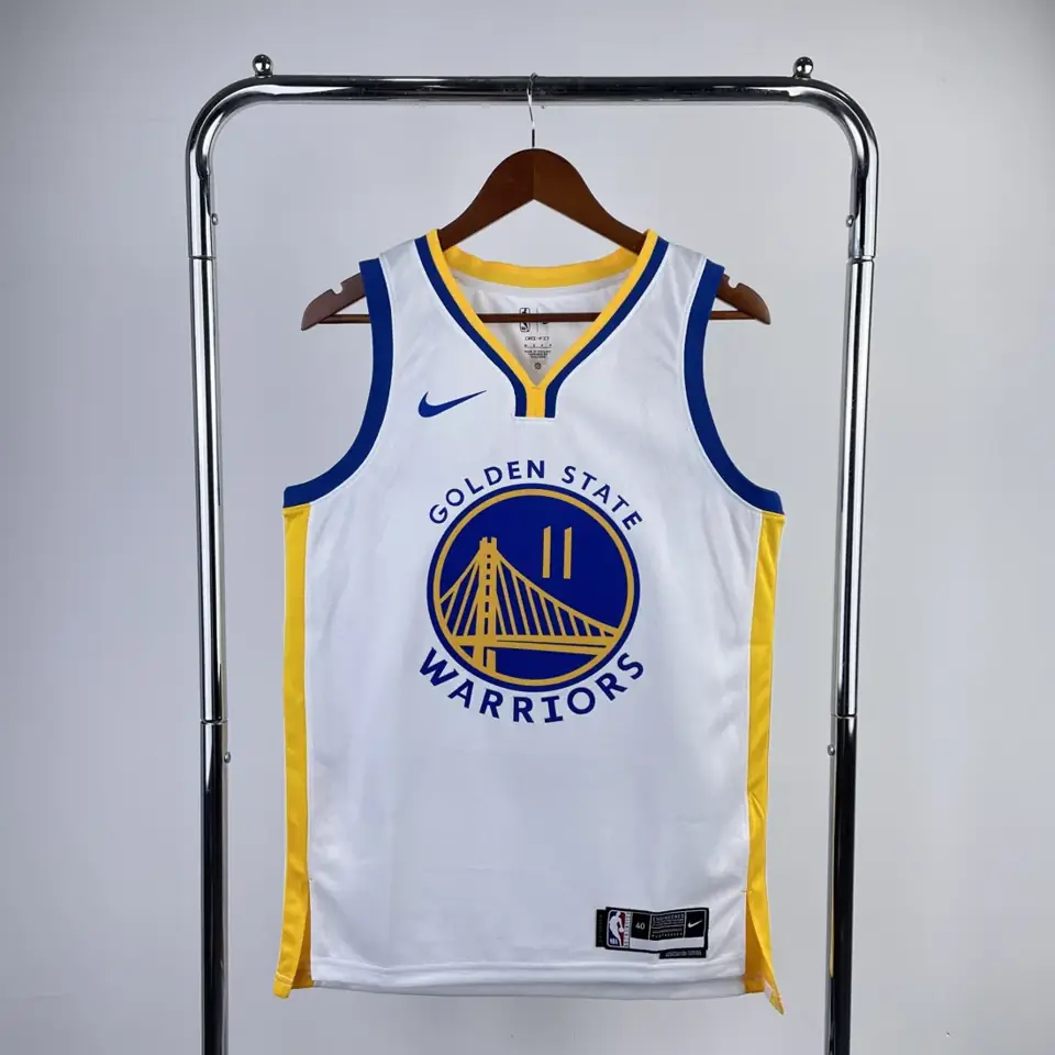 Temporada 23 Warriors cuello en V blanco número 11 Thompson
