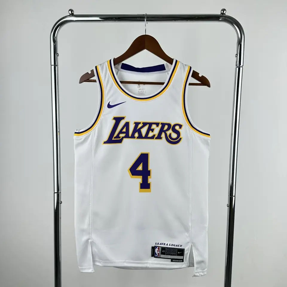 Temporada 23 Los Angeles Lakers Color blanco número 4 Knecht