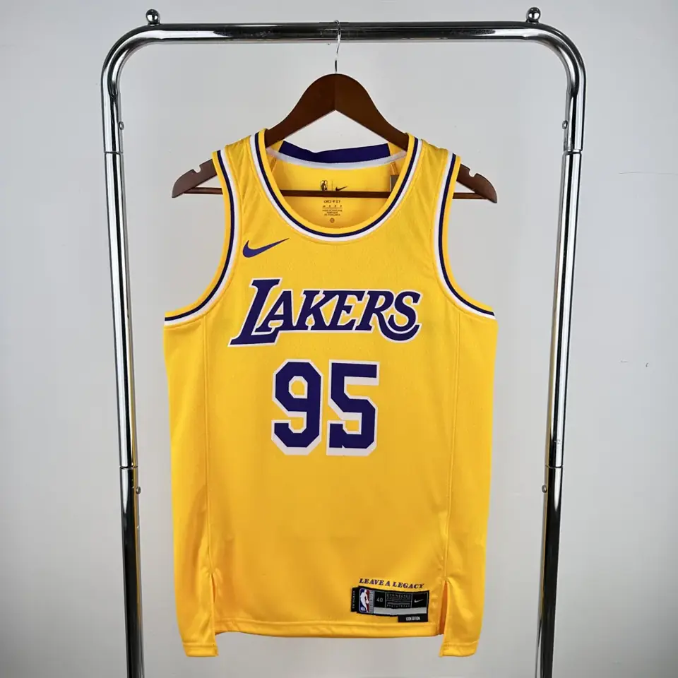 Lakers cuello redondo amarillo #95 Anderson
