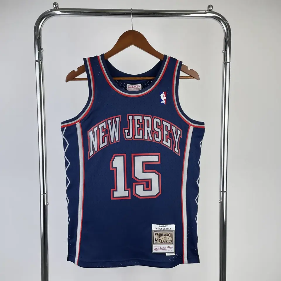 MN camiseta retro termoimpresa: SW Nets temporada 06/07 azul marino nº 15 Vince Carter