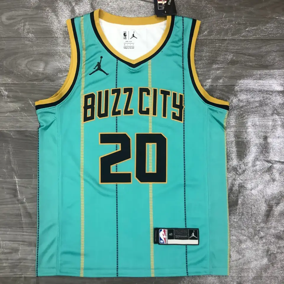 Temporada 21 Charlotte Hornets City Edition, verde, nº 20 Hayward