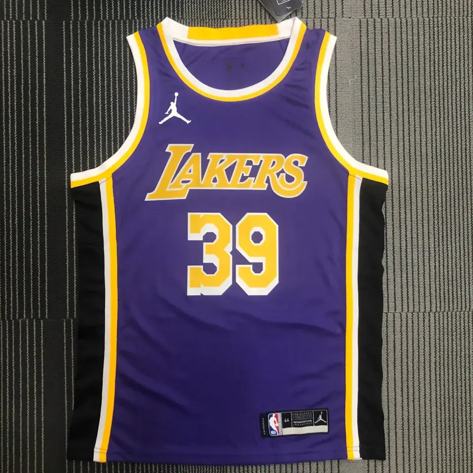 Lakers de Los Ángeles cuello redondo morado (modelo Jumpman) N.º 39 Dwight Howard