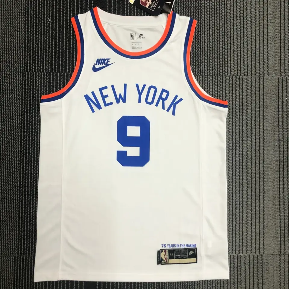 Camiseta retro 75.º aniversario de los Knicks n.º 9 Barrett