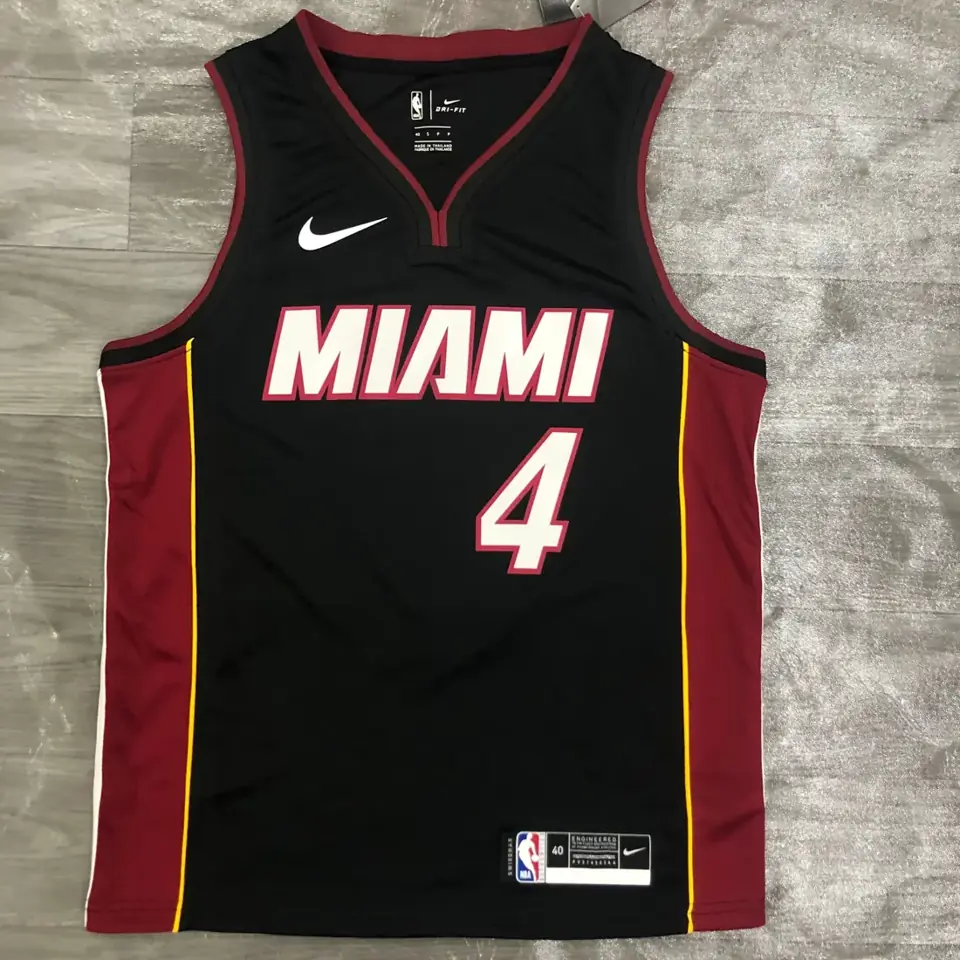 Miami Heat cuello en V negro nº 4 Oladipo