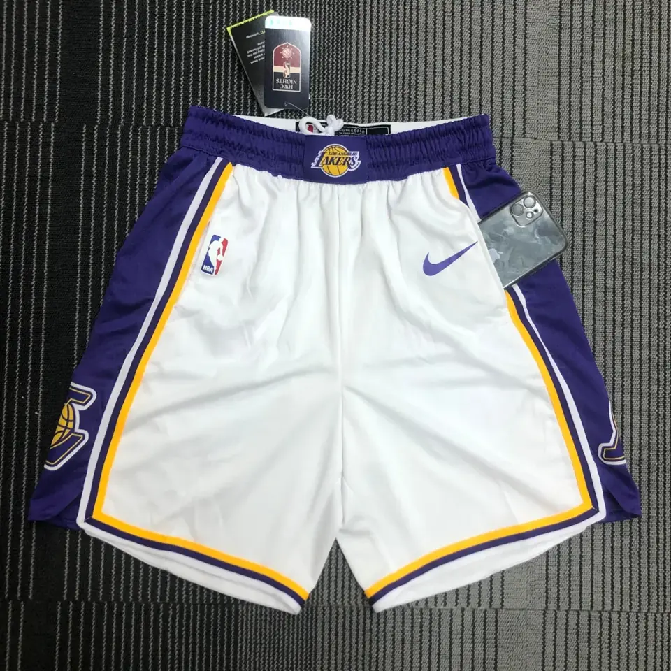 Lakers pantalones cortos blancos
