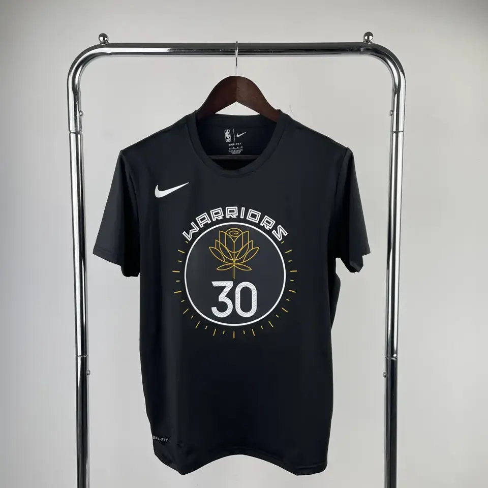 Temporada 23 Golden State Warriors edición ciudad número 30 camiseta de manga corta de secado rápido
