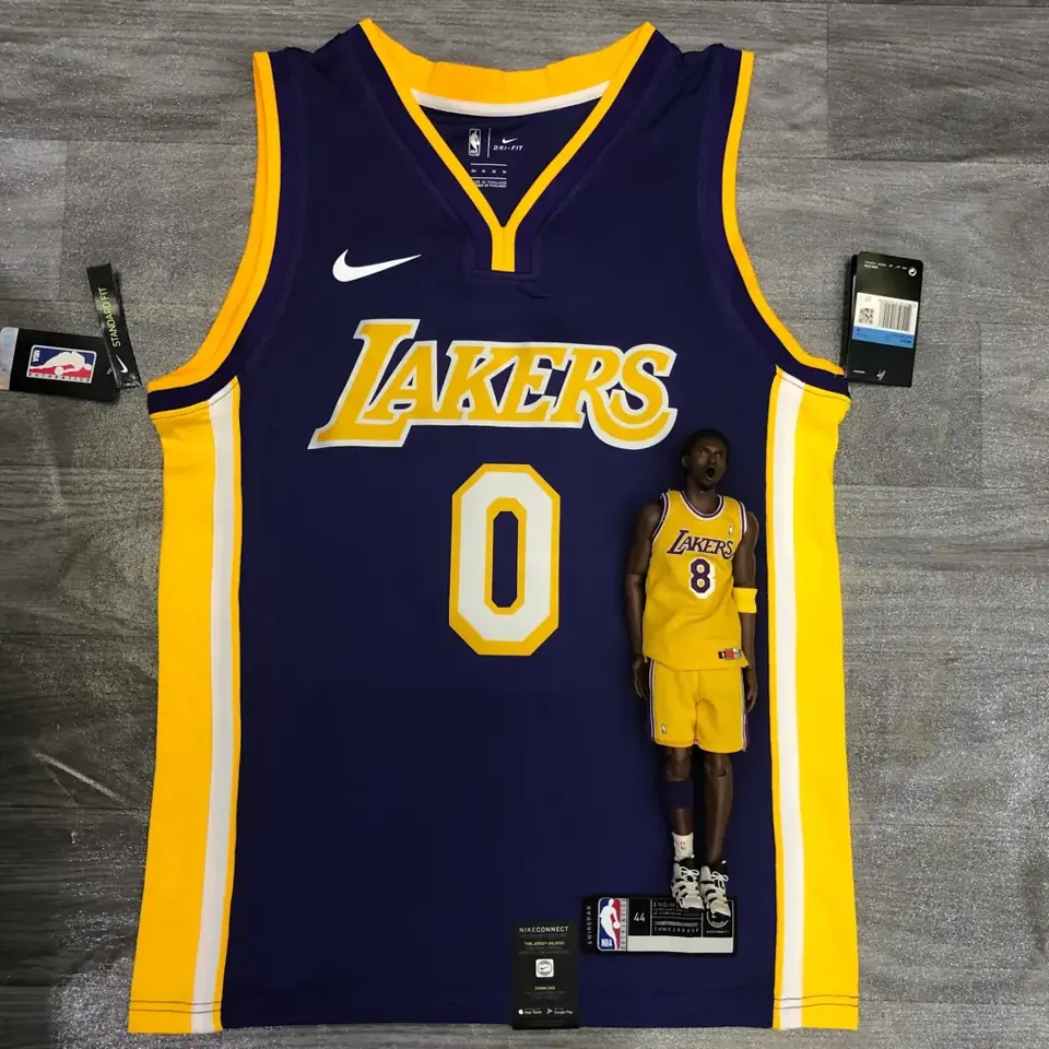 Los Angeles Lakers morado de cuello en V nº 0 Nick Young
