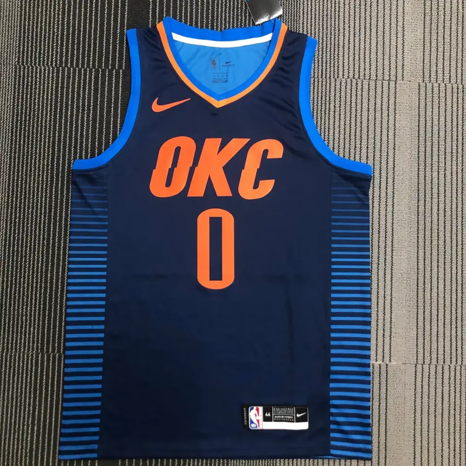 Thunder rayas azules número 0 Westbrook