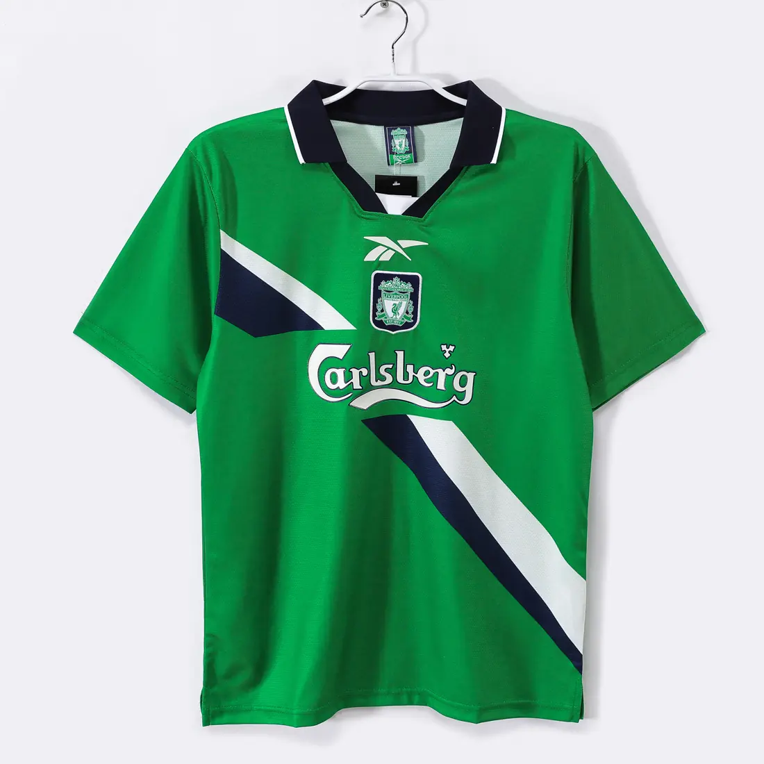 Temporada 1999/00 Liverpool visitante verde 8A