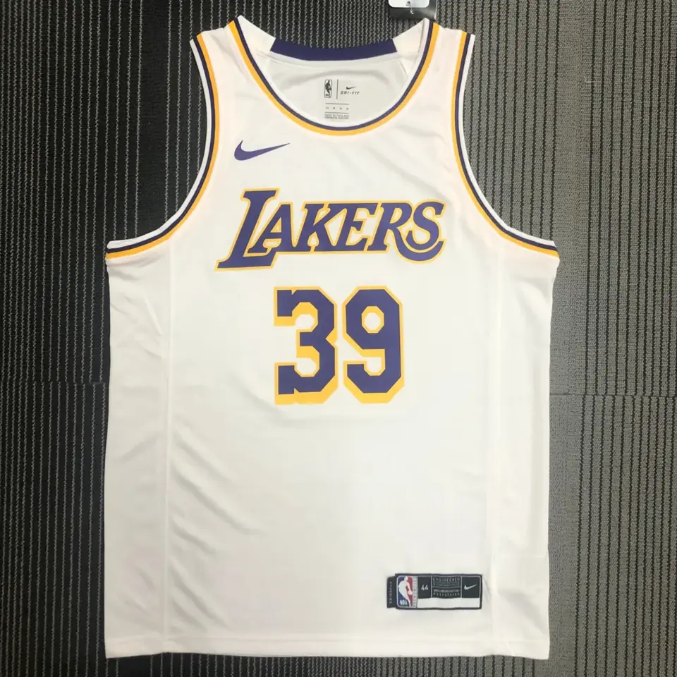 Lakers de Los Ángeles cuello redondo blanco N.º 39 Dwight Howard