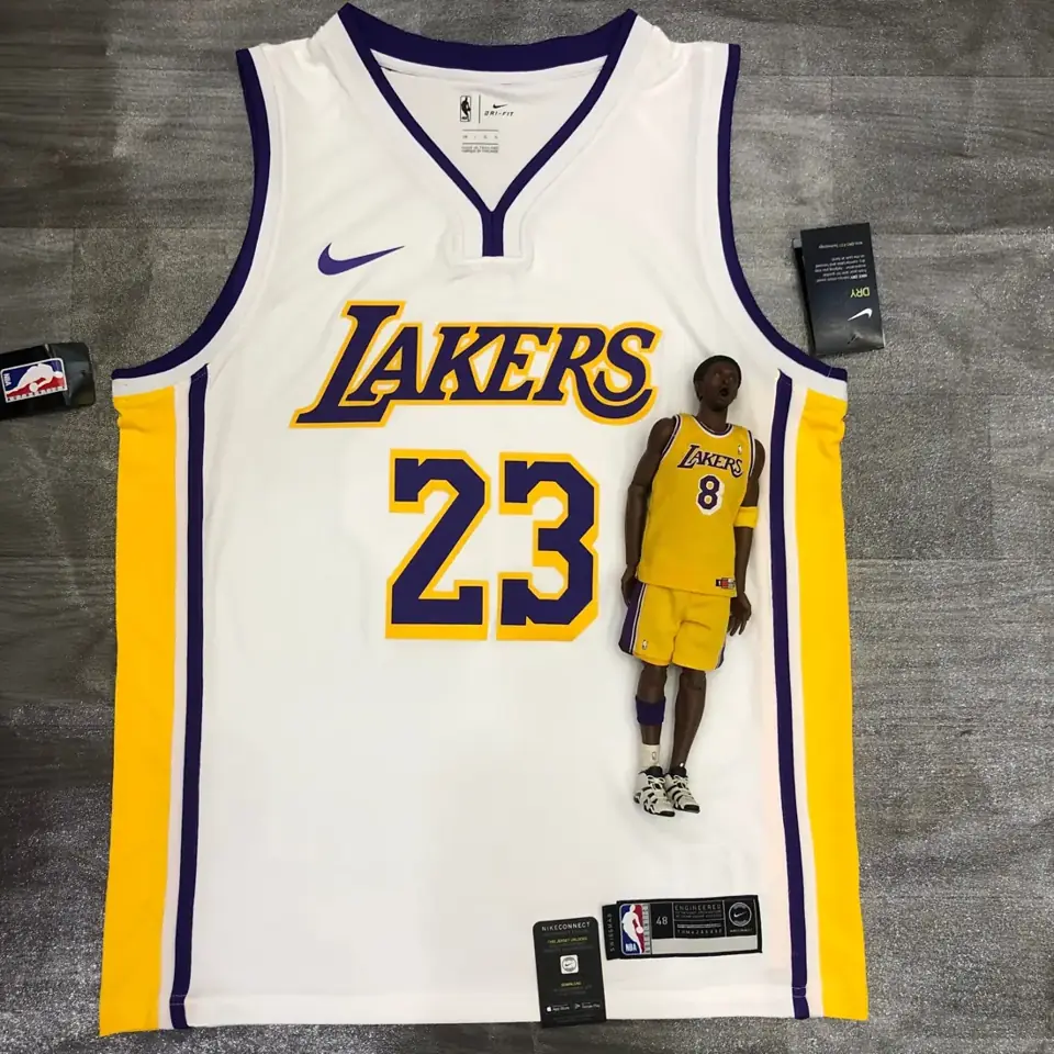 Los Angeles Lakers blanco cuello en V nº 23 James