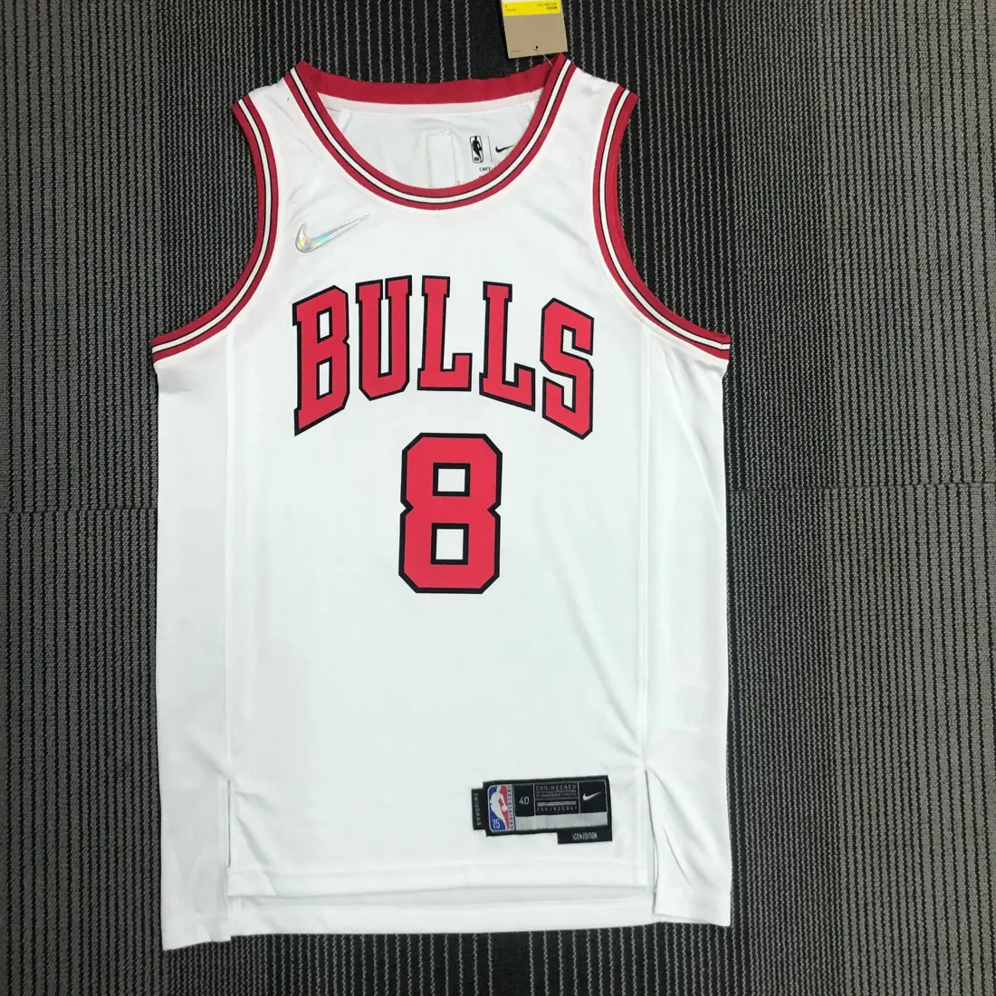 75 aniversario, Bulls, blanco, número 8, LaVine