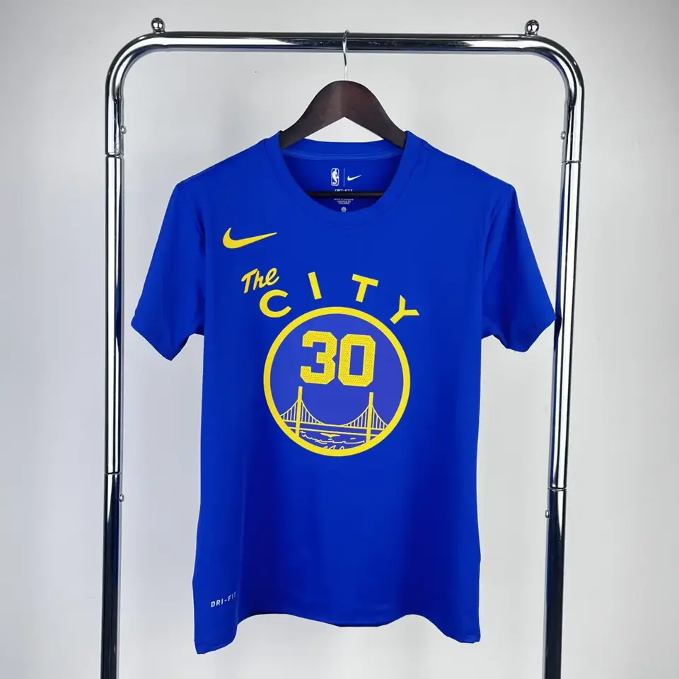Warriors azul tranvía Curry Nº 30 camiseta de manga corta de secado rápido