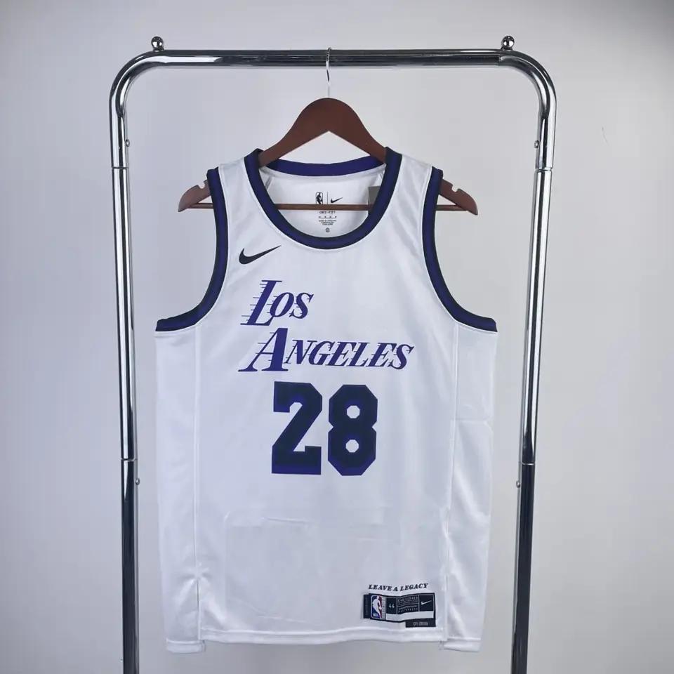 Personalizado sin cambios ni devoluciones: temporada 23 Los Angeles Lakers edición ciudad nº28 Hachimura