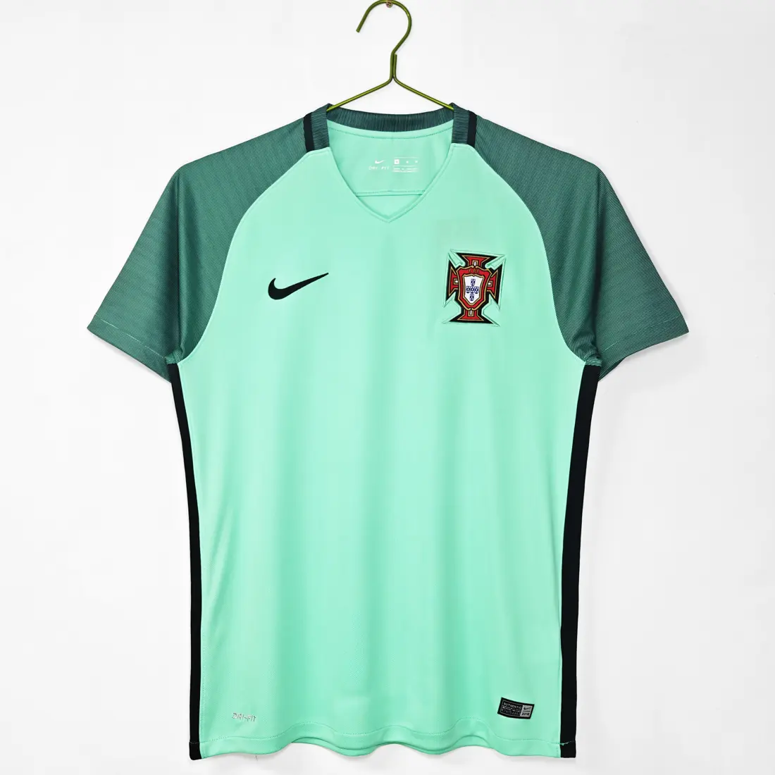 Temporada 2016 Portugal visitante verde aguamarina retro 5A