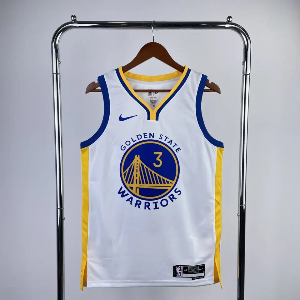 Temporada 23 Warriors cuello en V blanco número 3 Poole