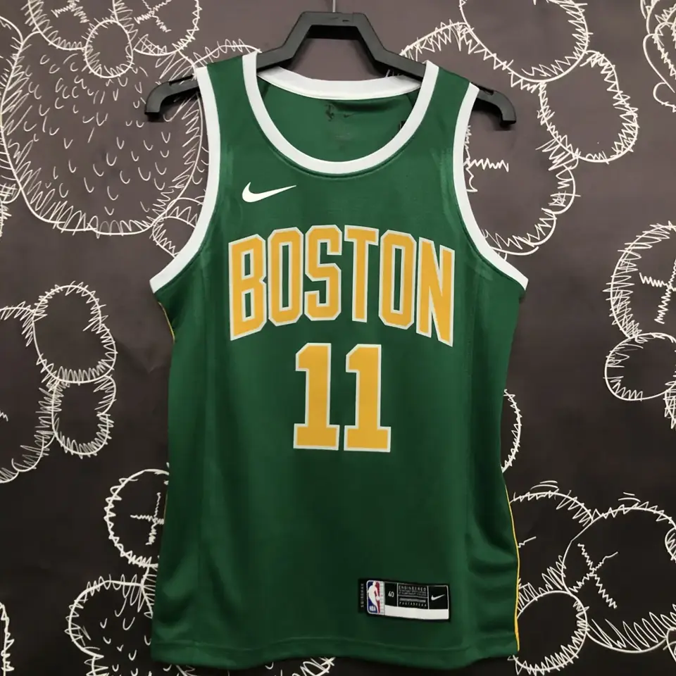 Celtics verde y dorado número 11 Irving