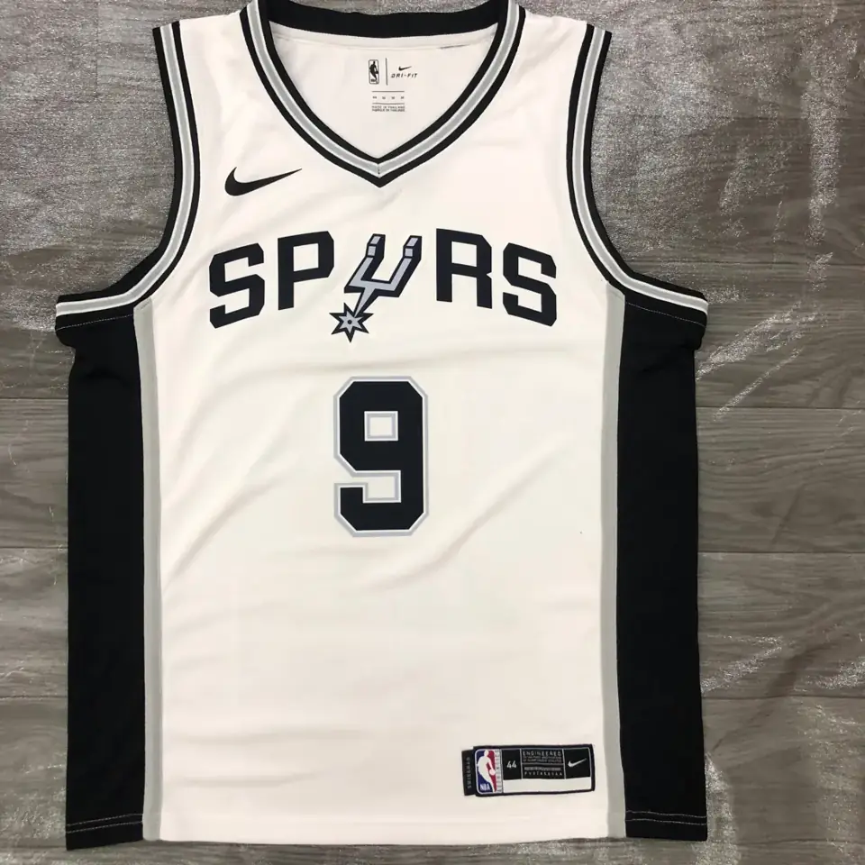 San Antonio Spurs blanco número 9 Tony Parker