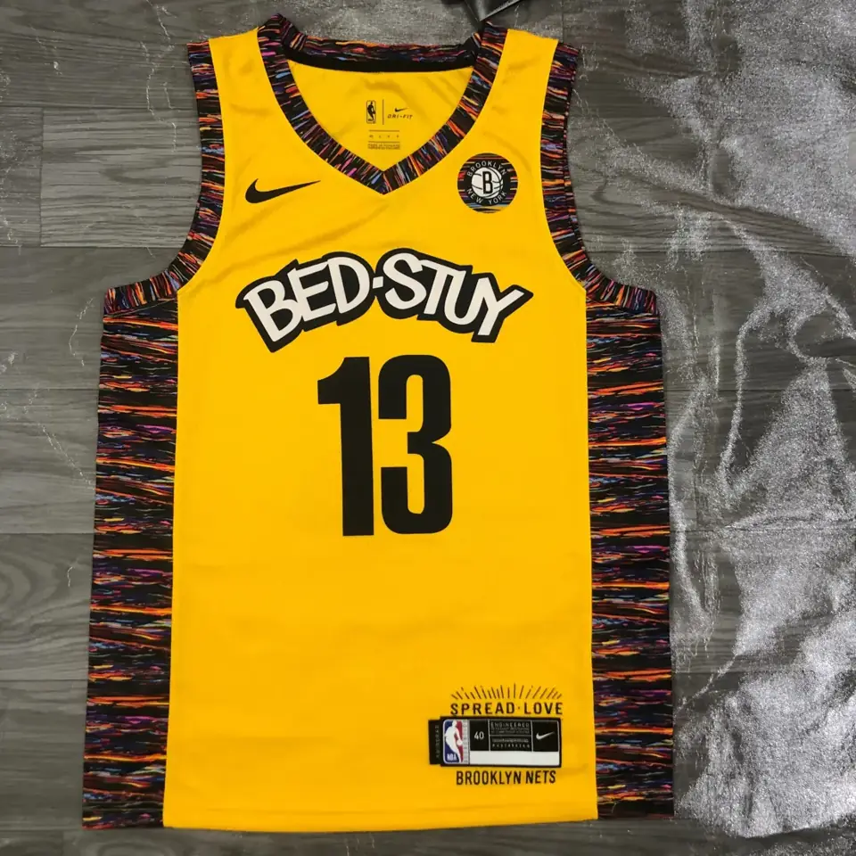 Nets edición conmemorativa camuflaje amarillo n.º 13 Harden