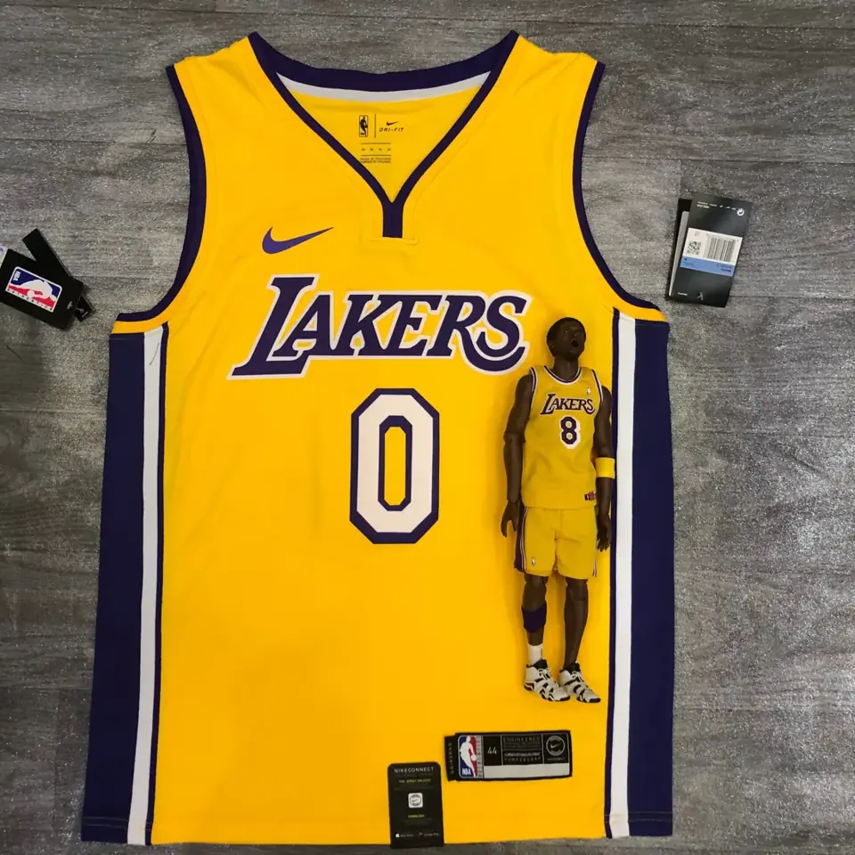 Los Angeles Lakers amarillo cuello en V nº 0 Nick Young