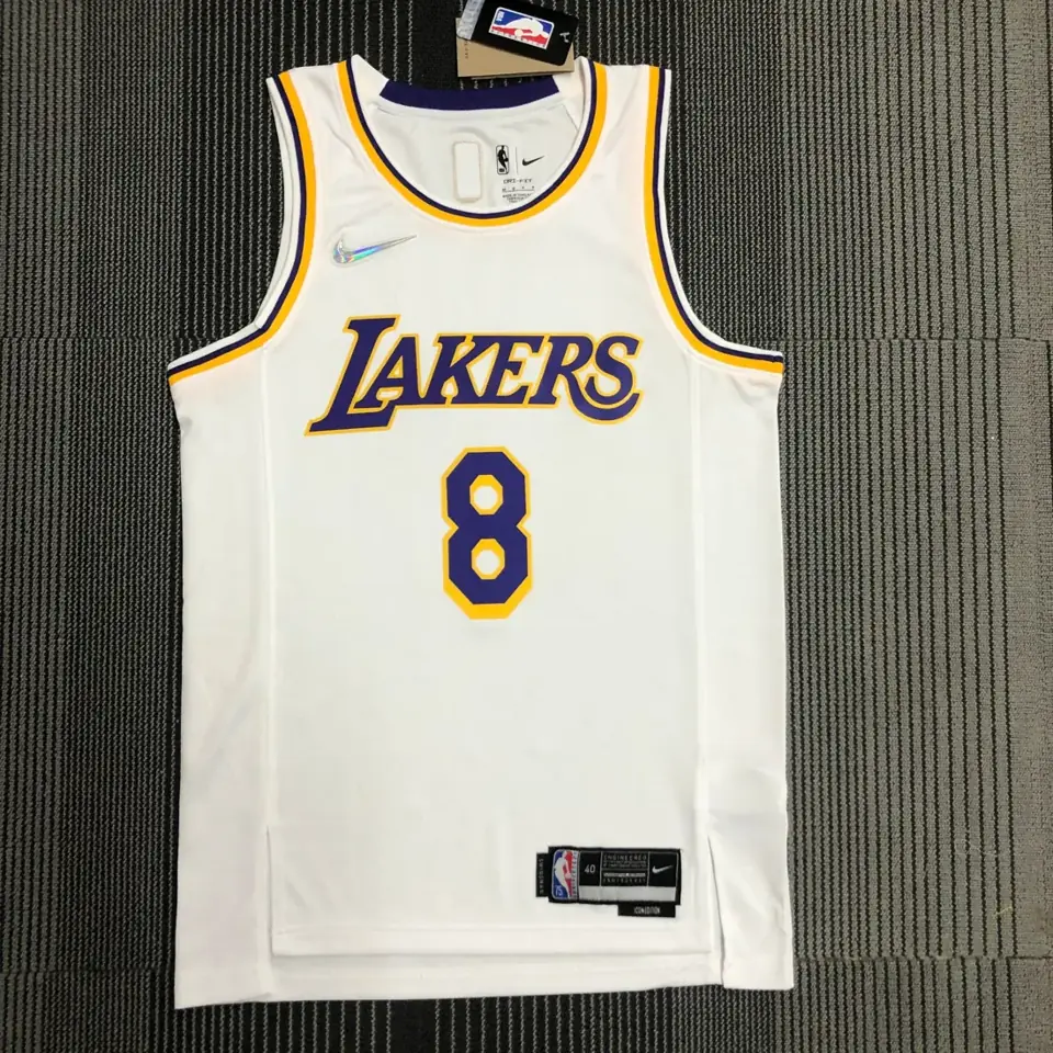 75 aniversario Lakers blanco número 8 Kobe